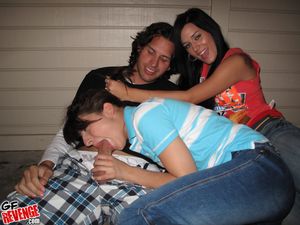 Hayley Haynes and Lexi Bloom have fun at a party on GF Revenge