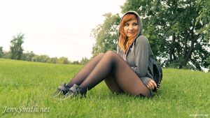 Jeny Smith Pantyhose In Public