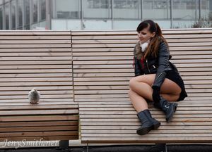 Jeny Smith Bottomless In Public