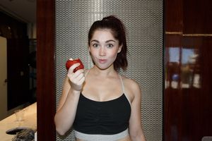 Jazz Reilly Fit Brunette Gym Time Zishy