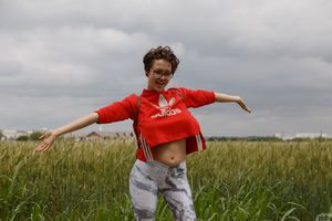 Sabrina Nichole flashes her boobs in public for Zishy