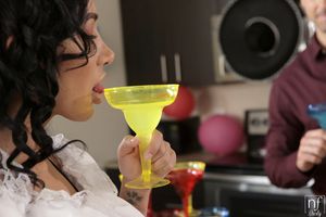 Amia Miley fucks before the party on NF Busty