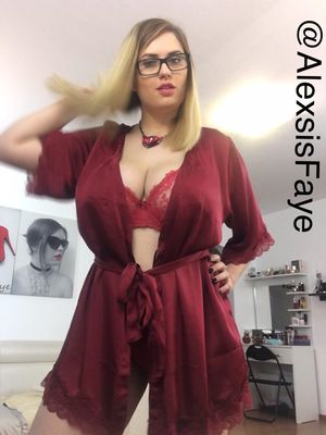 Alexsis Faye Red Silk Robe