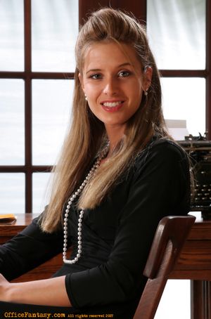 Hope Black Dress Office Fantasy