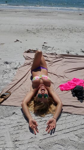 Meet Madden Wet See Thru Bikini nude pics