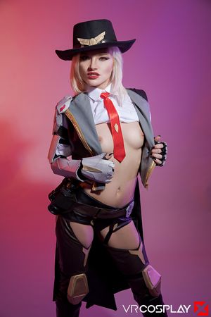 Zazie Skymm Overwatch Ashe VR Cosplay X