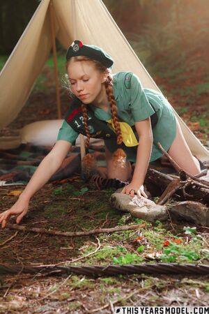 Dolly Little in Camp Dolly Little at This Years Model