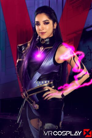 Madison Wilde in Valorant Reyna at VR Cosplay X