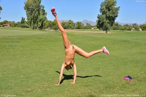 Roxanna in On The Golf Course at FTV Girls