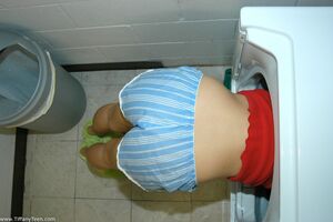 Tiffany Teen in Laundry Day at Phil Flash