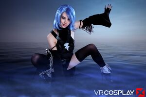 Alexa Nova in Kingdom Hearts III Aqua at VR Cosplay X