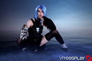 Alexa Nova in Kingdom Hearts III Aqua at VR Cosplay X