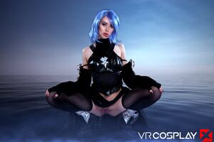 Alexa Nova in Kingdom Hearts III Aqua at VR Cosplay X
