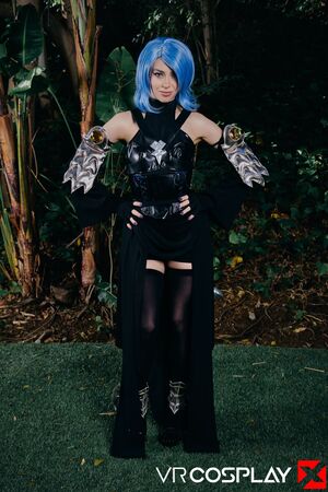 Alexa Nova in Kingdom Hearts III Aqua at VR Cosplay X