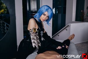 Alexa Nova in Kingdom Hearts III Aqua at VR Cosplay X