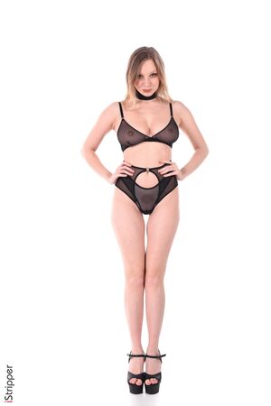 Annie in All Natural In Black at IStripper