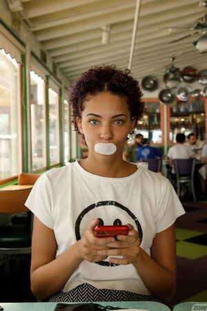 Rebel Tee in Lunch At Lucilles at Zishy