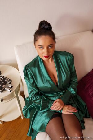 Chiquitta in Silk Robe at Only Silk And Satin