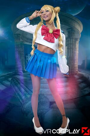 Chloe Temple in Sailor Moon at VR Cosplay X
