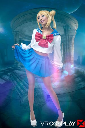 Chloe Temple in Sailor Moon at VR Cosplay X