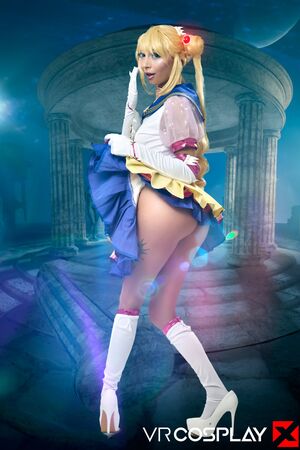 Chloe Temple in Sailor Moon at VR Cosplay X