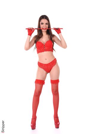 Neesa in The Red Whip at IStripper