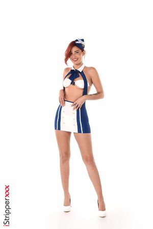 Agatha Vega in Agatha's Airline at IStripper