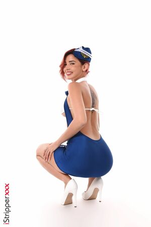 Agatha Vega in Agatha's Airline at IStripper