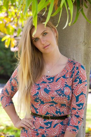 Holly Benson in Blonde Landscaping at Zishy