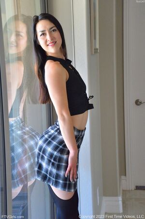 Isabel in Sexy Black Stockings at FTV Girls