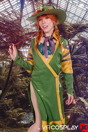 Madi Collins in Hogwarts Legacy Professor Garlick A XXX Parody at VR Cosplay X