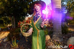 Madi Collins in Hogwarts Legacy Professor Garlick A XXX Parody at VR Cosplay X