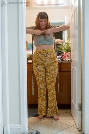 Lucy Q in Dressing Room at Abby Winters