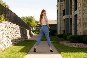 Dabney Conrad in Fragrant Rhubarb at Zishy