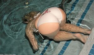 Tiffany Teen in White Bikini