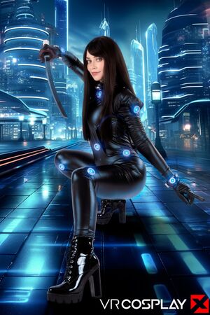 Jewelz Blu in GANTZ at VR Cosplay X