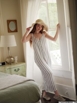 Lana Lea in Summer Hat at This Years Model