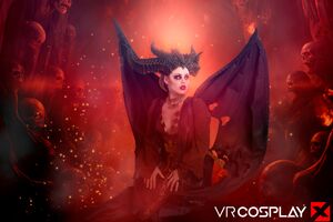 Anna Claire Clouds in Diablo IV Lilith at VR Cosplay X