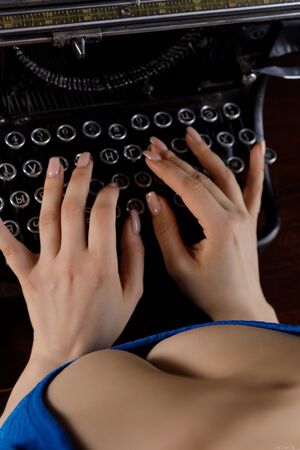 Ella Mira in Typist at Met Art X