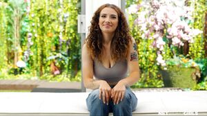 Malissa in Cute Curly Hair Girl With A Mischievous Smile at Net Video Girls