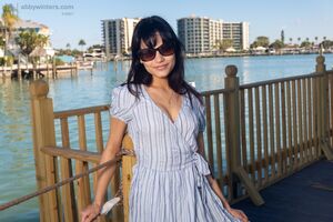 Daliah in Clear Dildo at Abby Winters