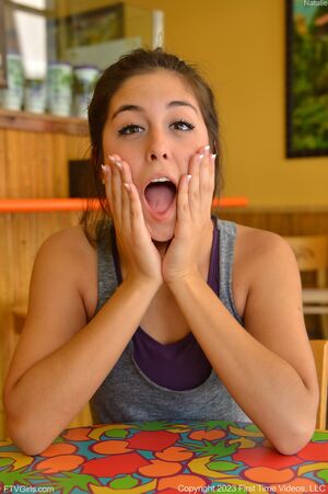 Natalie in Exposing At The Gym at FTV Girls