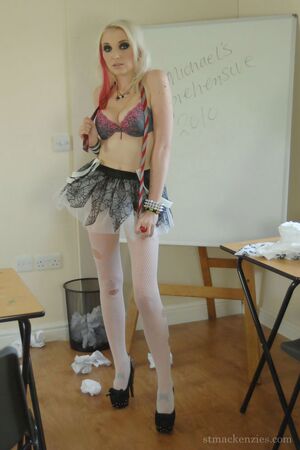 Christy Fox in White Pantyhose At St Mackenzies