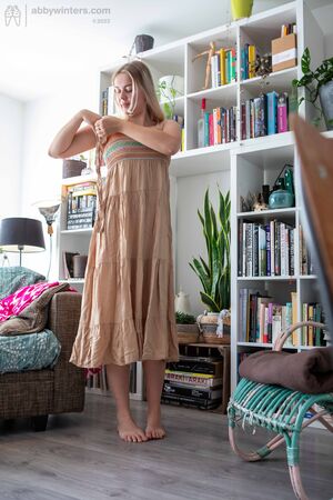Denise D in Dressing Room at Abby Winters