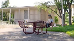 Rachel in Campus Flashing at Braless Forever