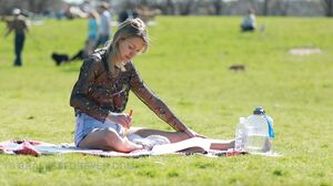 Rachel in Campus Flashing at Braless Forever