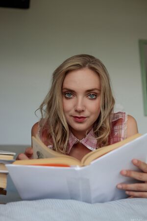 Oxana Chic in Sexy Scholar at MetArt