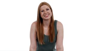 Abby in Ginger Has Big Orgasms at Casting Couch HD