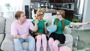 Myra Moans and Stella Luxx in Double Candy at Step Siblings