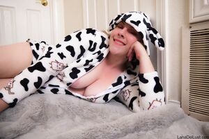 Lana Del Lust in Kawaii Fluffy Cow Babe